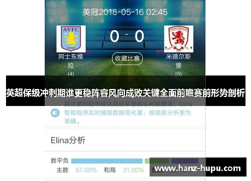 英超保级冲刺期谁更稳阵容风向成败关键全面前瞻赛前形势剖析 英超保级冲刺期谁更稳阵容风向成败关键全面前瞻赛前形势剖析
